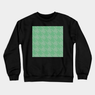 Orchard Houndstooth - Light Green and Dark Green Crewneck Sweatshirt